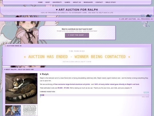 auction screenshot