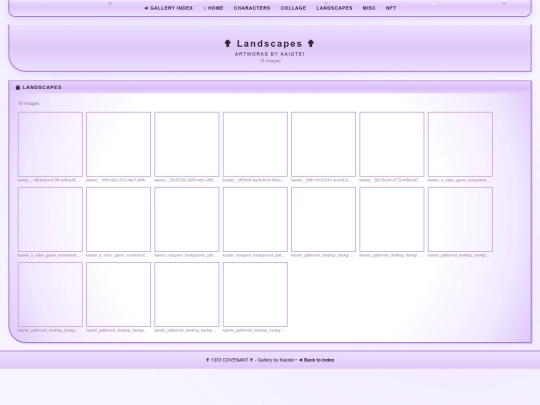 new gallery/landscapes screenshot