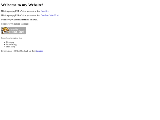 index screenshot