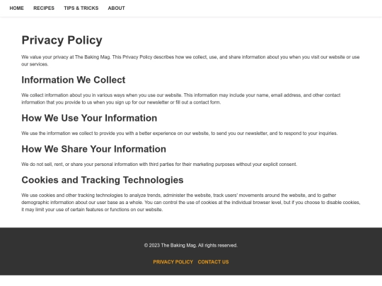privacy-policy screenshot