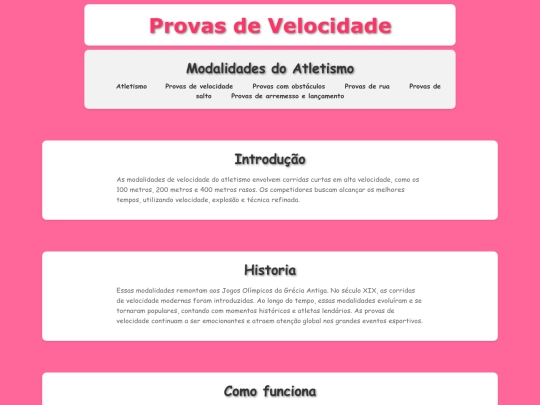 provas-de-velocidade screenshot