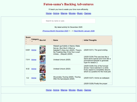 index screenshot