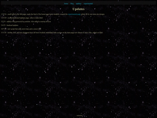 updates screenshot