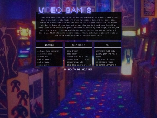 games screenshot