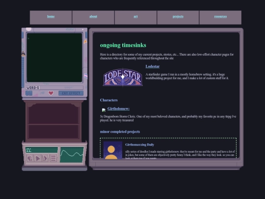 projects screenshot