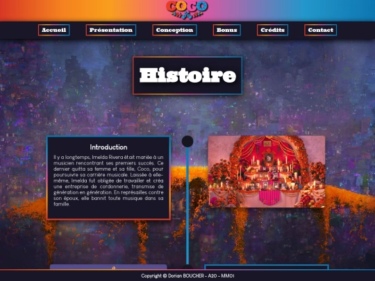 page/histoire screenshot