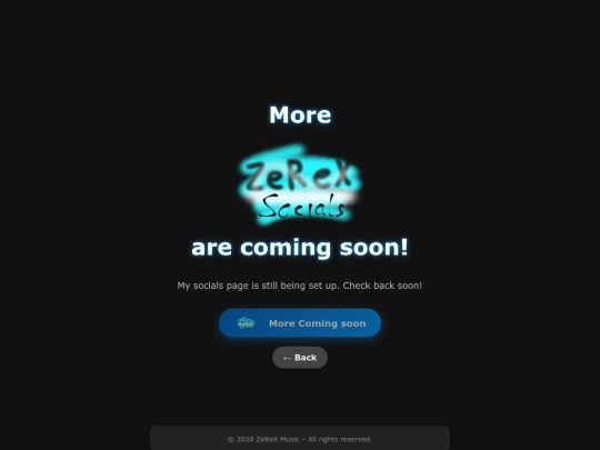CommingSoonOn/MoreSocialsComingSoon screenshot
