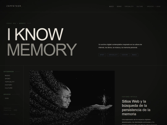 Blog screenshot