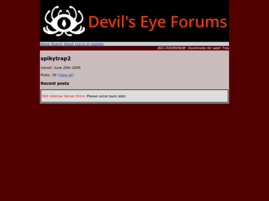 devils-eye-forum/users/spikytrap2 screenshot