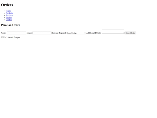 Orders screenshot