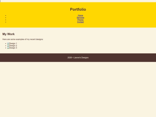 Portfolio screenshot