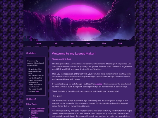 blog screenshot