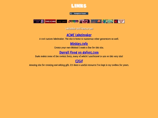 links screenshot
