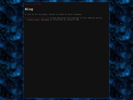 blog screenshot