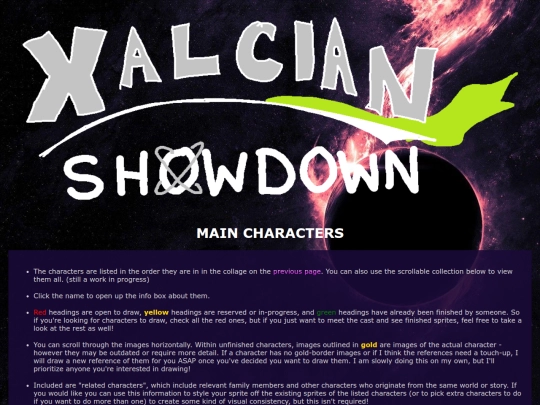 ocs/showdown/main screenshot