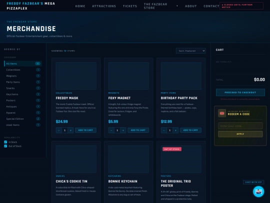merchandise screenshot