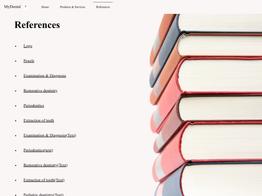 references screenshot