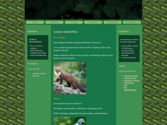 identities screenshot