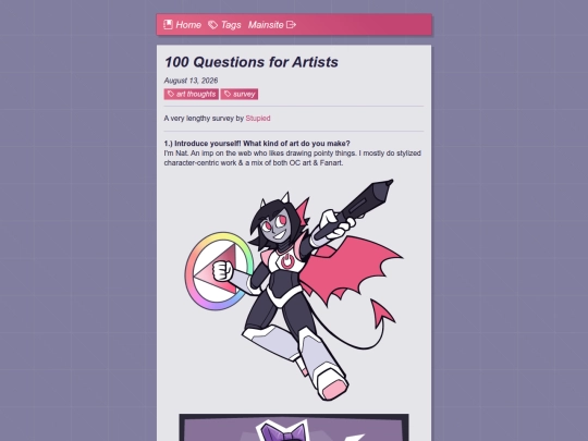 everlog/posts/2026/100-questions-for-artists screenshot