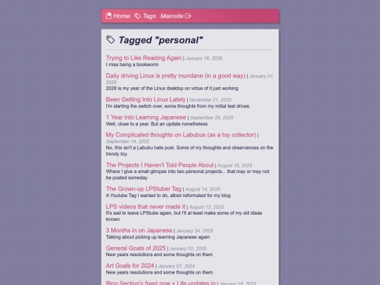 everlog/tags/personal screenshot