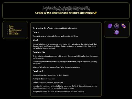 codexofabsoluteandrelativeknowledge screenshot
