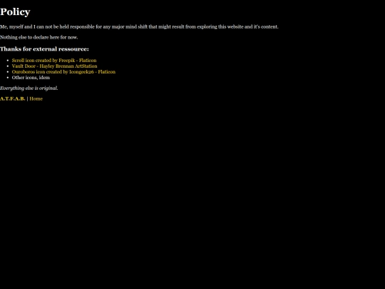 policy screenshot