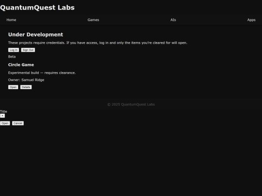 test screenshot