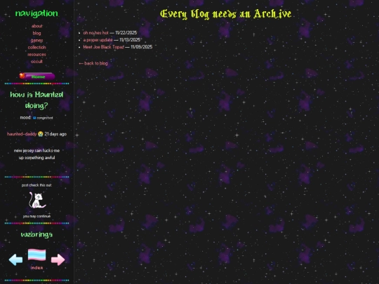 blog/archive screenshot