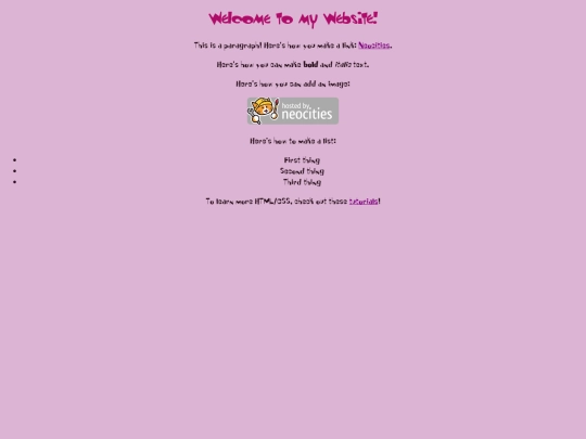 links screenshot
