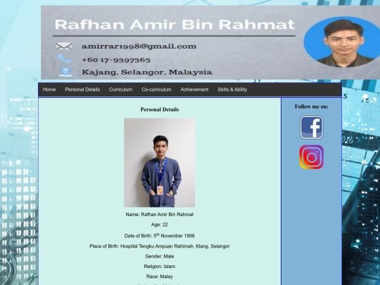 myresume screenshot