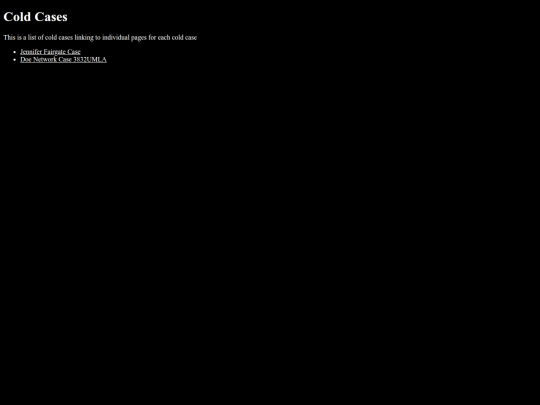 assets/html/cold-cases screenshot