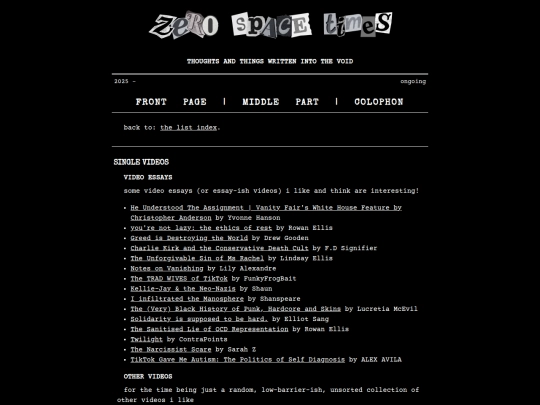 lists/youtube screenshot