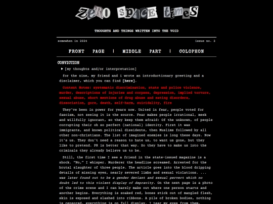 writings/conviction screenshot