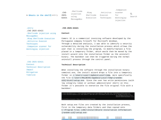 CVE-2025-63421 screenshot