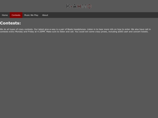 contests screenshot