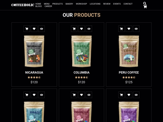 products screenshot