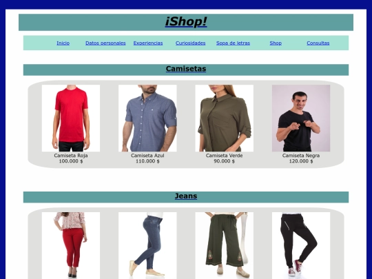 Shop screenshot