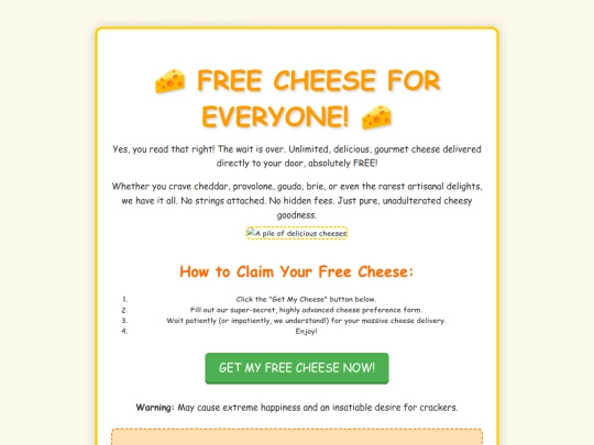 cheeseprank screenshot