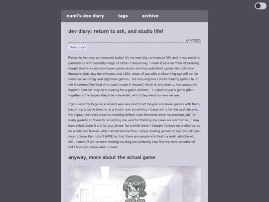 blog/posts/2025-06-04-dev-diary-return-to-ash-and-studio-life screenshot