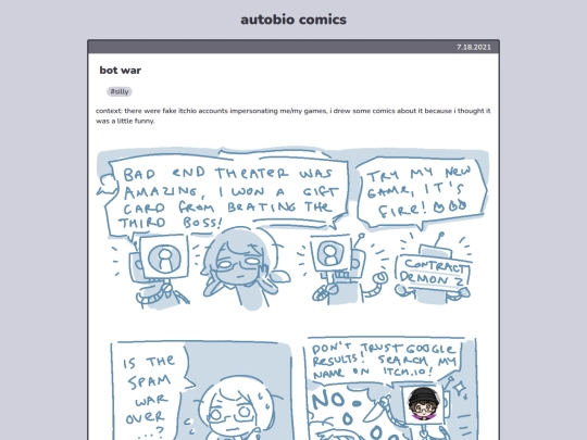 comics/autobio/bot-war screenshot