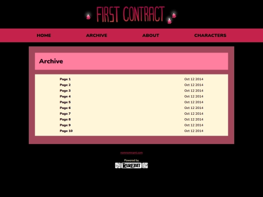 comics/first-contract/archive screenshot