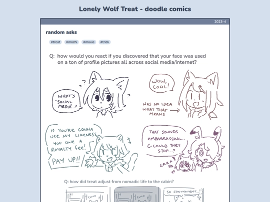 comics/treat/random-asks screenshot
