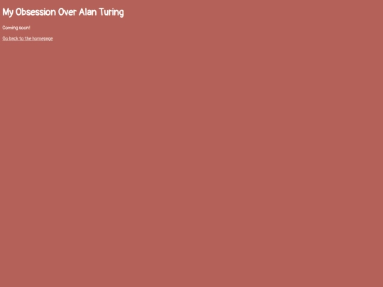 turing/obsession screenshot