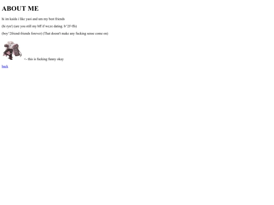 aboutme screenshot
