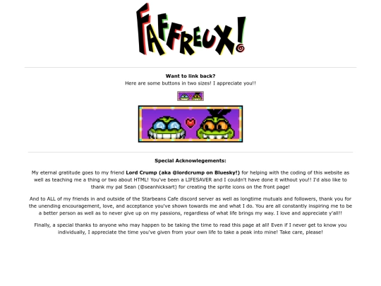 links screenshot