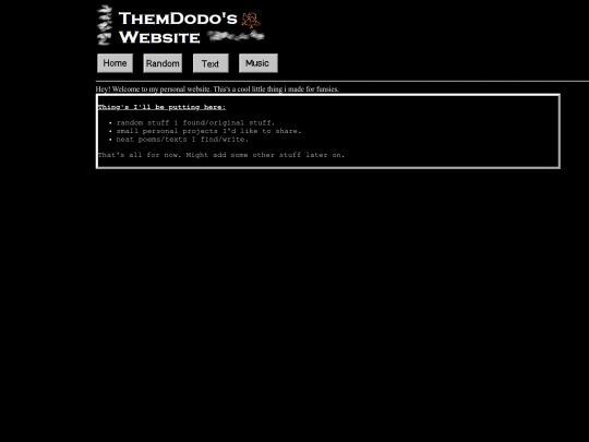 Homepage screenshot