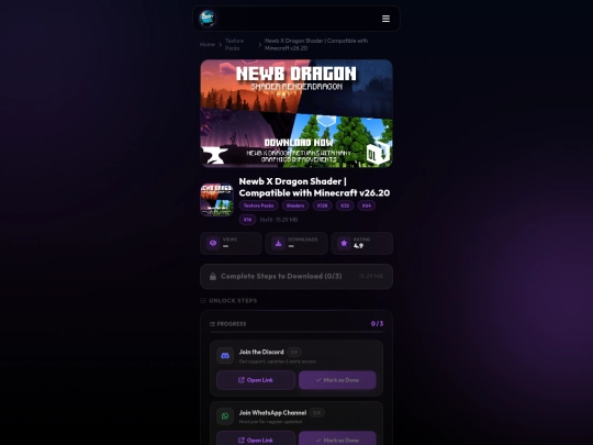 packs/newb-x-dragon-shader screenshot