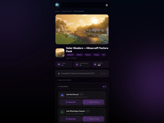 packs/solar-shaders screenshot
