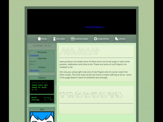 projects screenshot