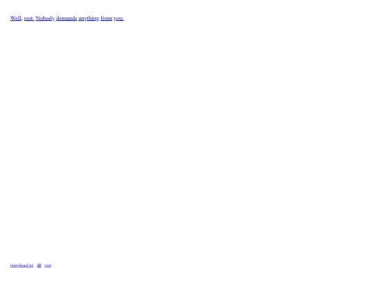 inmyhead.txt/rest screenshot